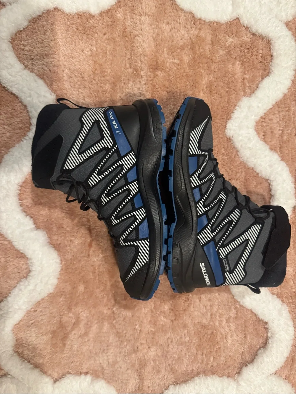 Salomon Kids Black & Gray Waterproof Snow Boots